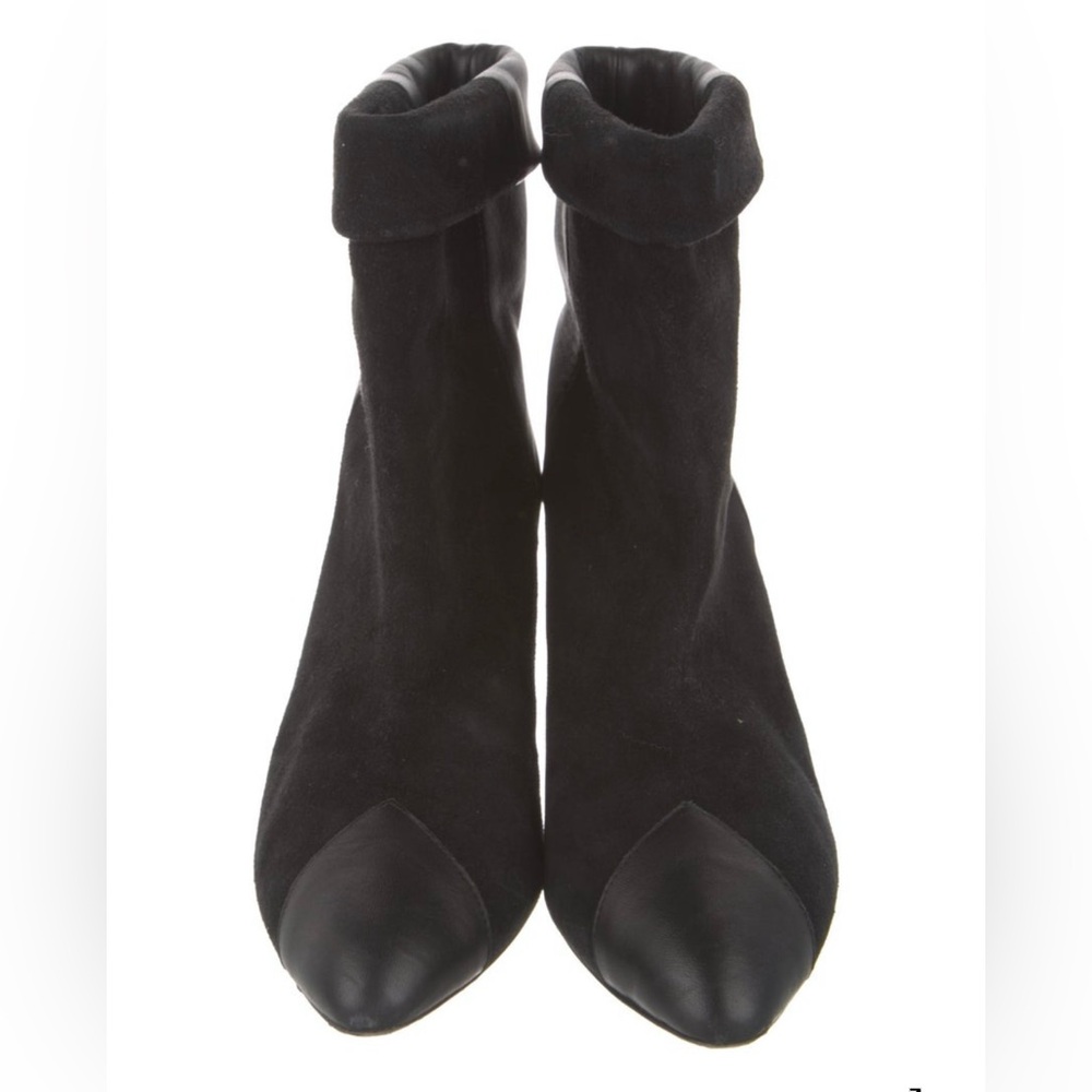 Isabel Marant Dael Leather and Suede Black Boots Sz 7 - run small for 38